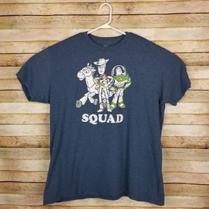 Disney Pixar Toy Story Squad Print Blue Shirt XXL
